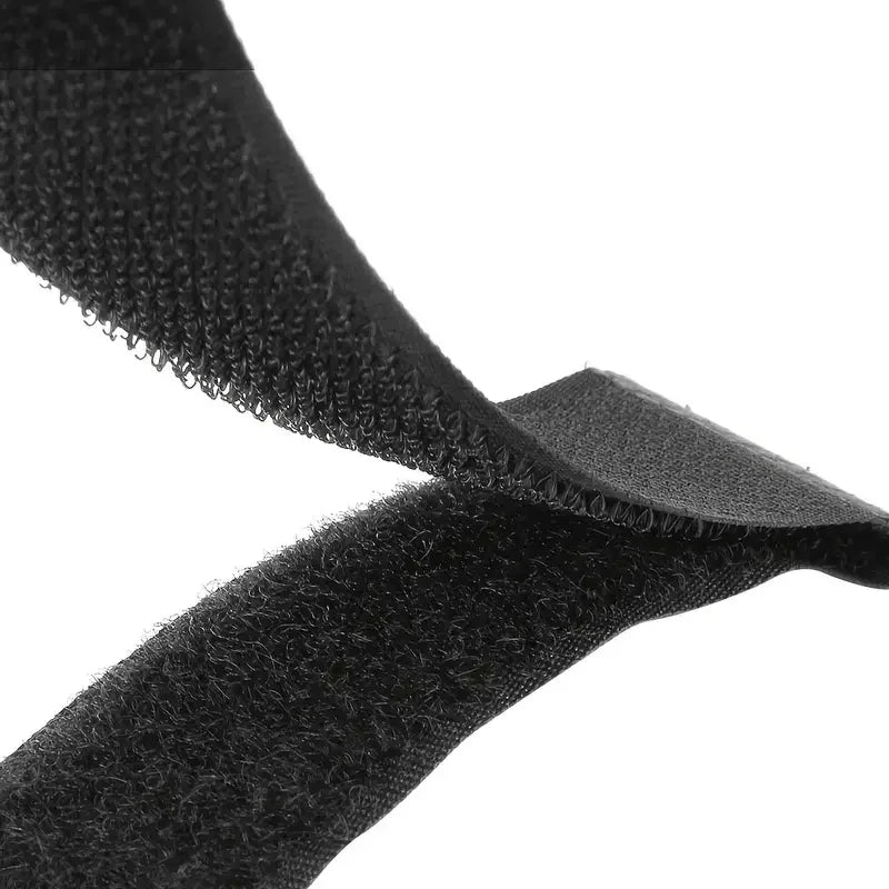 10pcs Nylon Hook & Loop Strap Cable Durable Self-adhesive Bike Tie, Reusable Fastening Nylon Cable, Length Qme