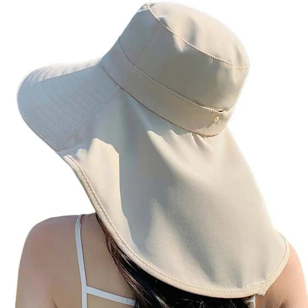 Hiking Hats Women Fisherman Hat Long Wide Brim Quick Drying Neck Qme