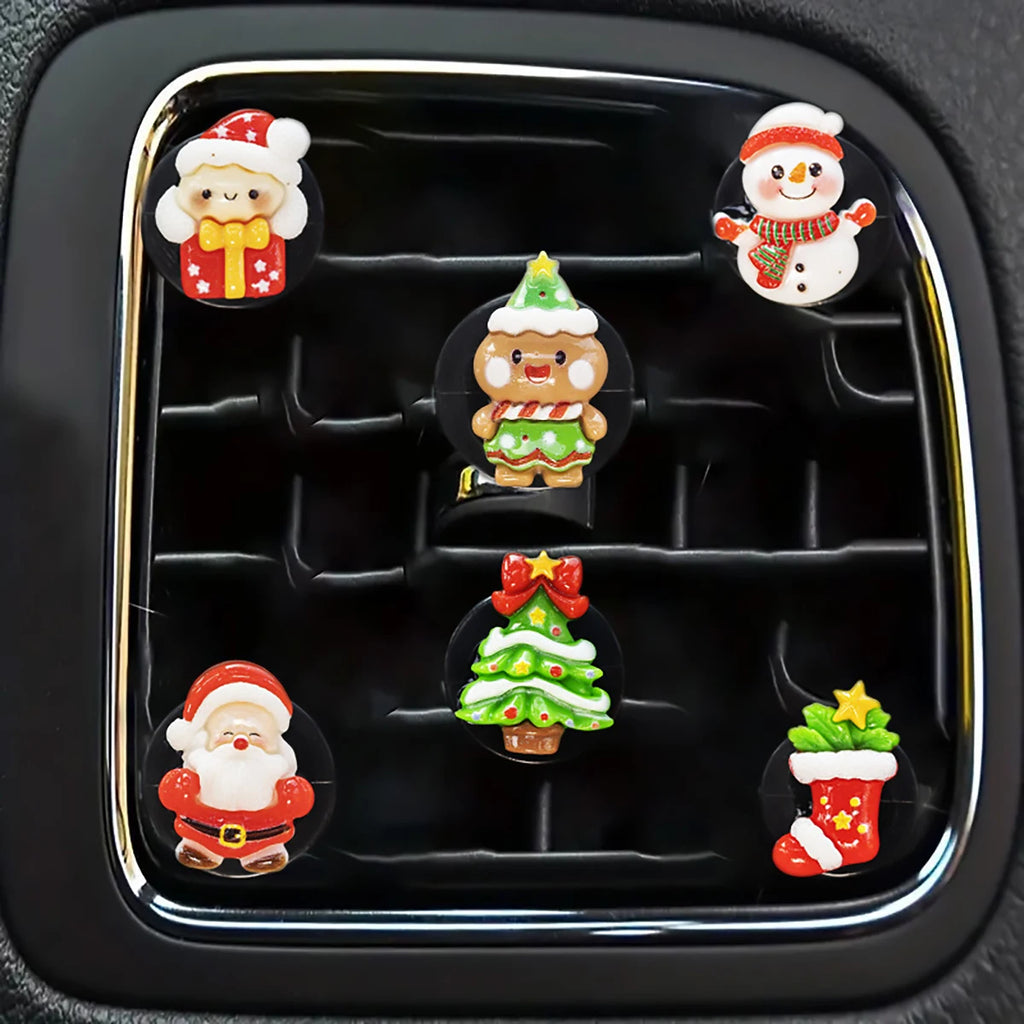 6-piece Christmas Car Perfume Clip Fragrance Decoration Holiday Qme