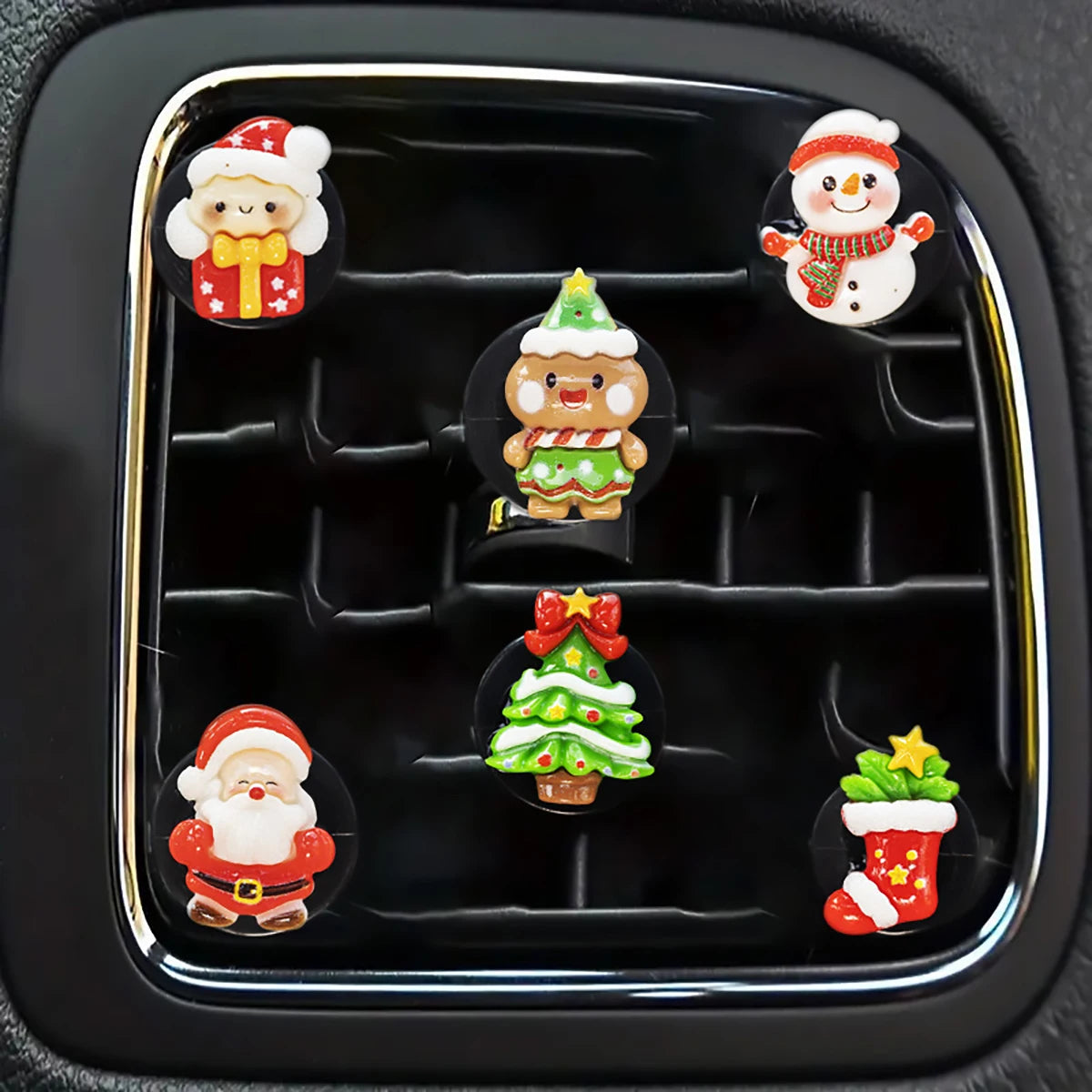 6-piece Christmas Car Perfume Clip Fragrance Decoration Holiday Qme