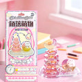 3D Embossed Stickers-3D Handmade DIY Layered Solid Relief Stickers New Cute Desktop & Windowsill Ornament Children's Day Gifts Qme Pink Star Rabbit