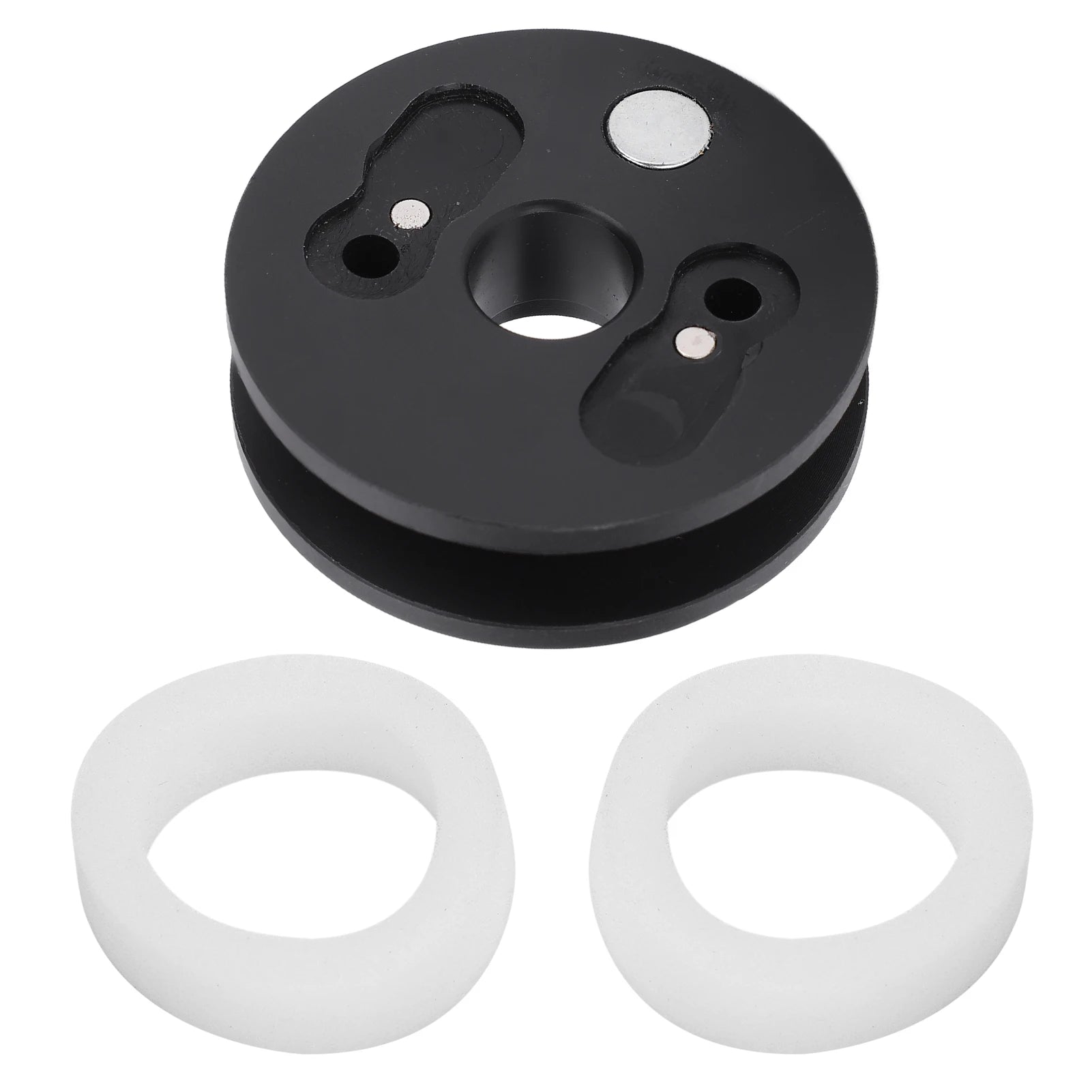 Cycling Chain Roller for Mountain Road Bike Hub Tensioner Cleaning Tool Cycling Chain Roller for Bike Hub Qme black