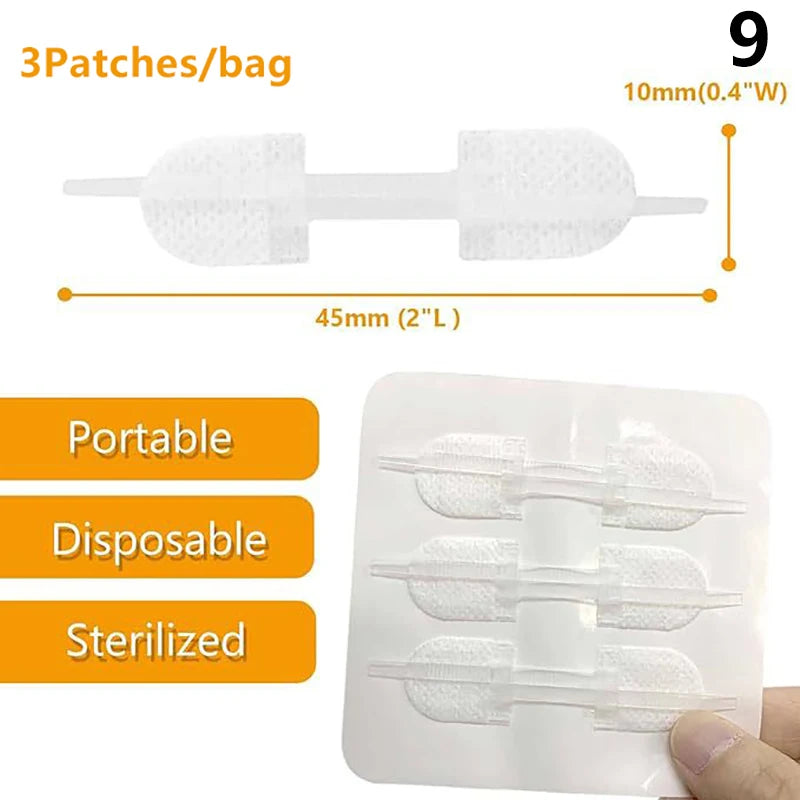 1 3 10 50 Patches Butterfly Closure Bandage Strips Adhesive Strip Qme 9 3Patches