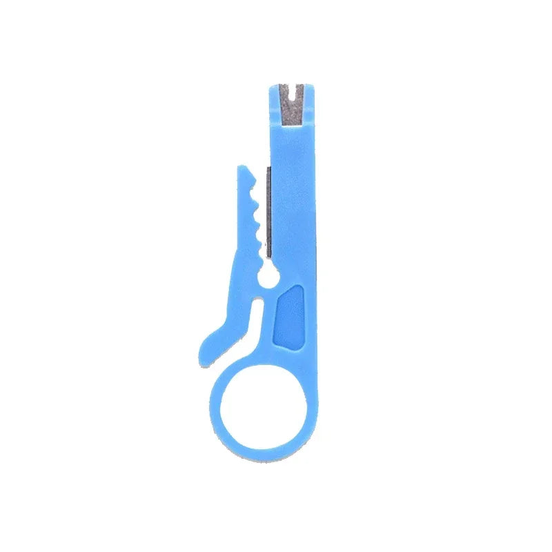 1PC Wire Stripper Knife Crimper Pliers Crimping Tool Cable Stripping Wire Cutter Multi Tools Cut Line Multifunctional Hand Tools Qme blue