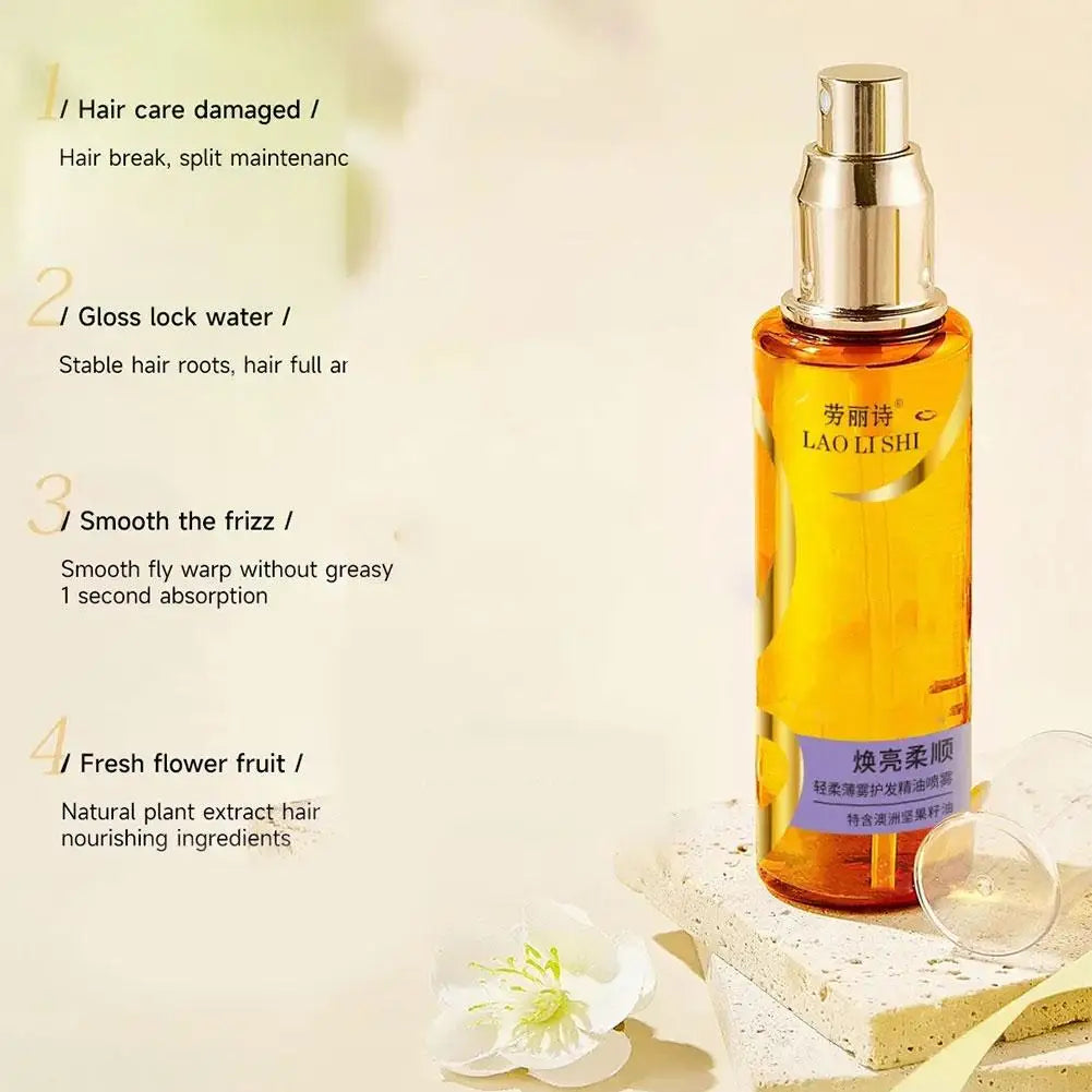 1 2 Shine Hair Serum Dry Lightweight Oil Hydrating Mist Split Ends Qme
