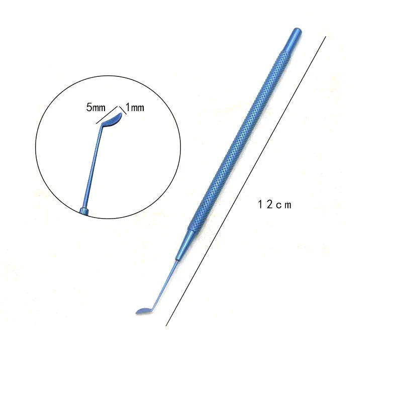 Ophthalmic Surgical Instrument Titanium Corneal Epithelium Spatula Qme Silver