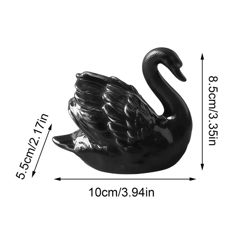 Toilet Caps Elegant Aesthetic Vintage Swan Seat Cover Bathroom Decor Qme Black China Mainland