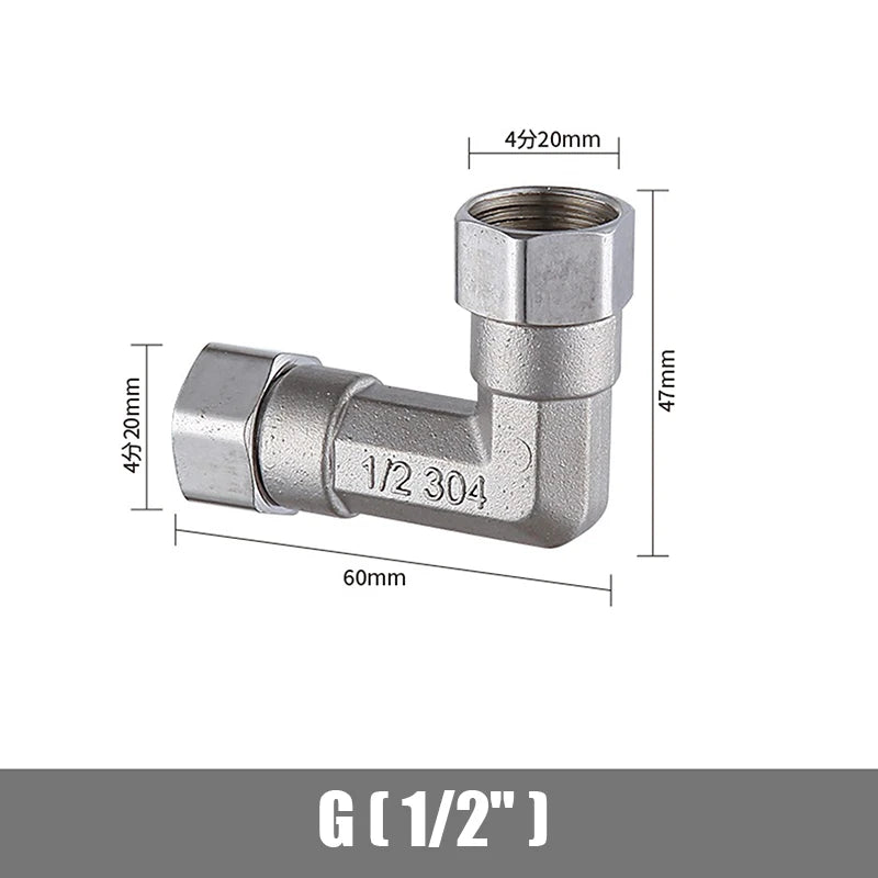 Bath Bidet Sprayer Shower Stainless Steel T Adapter G1 2 T-valve Qme A4