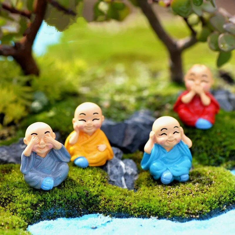Little Monk Resin Crafts Micro Landscape DIY Ornaments Flower Pot Qme Default Title