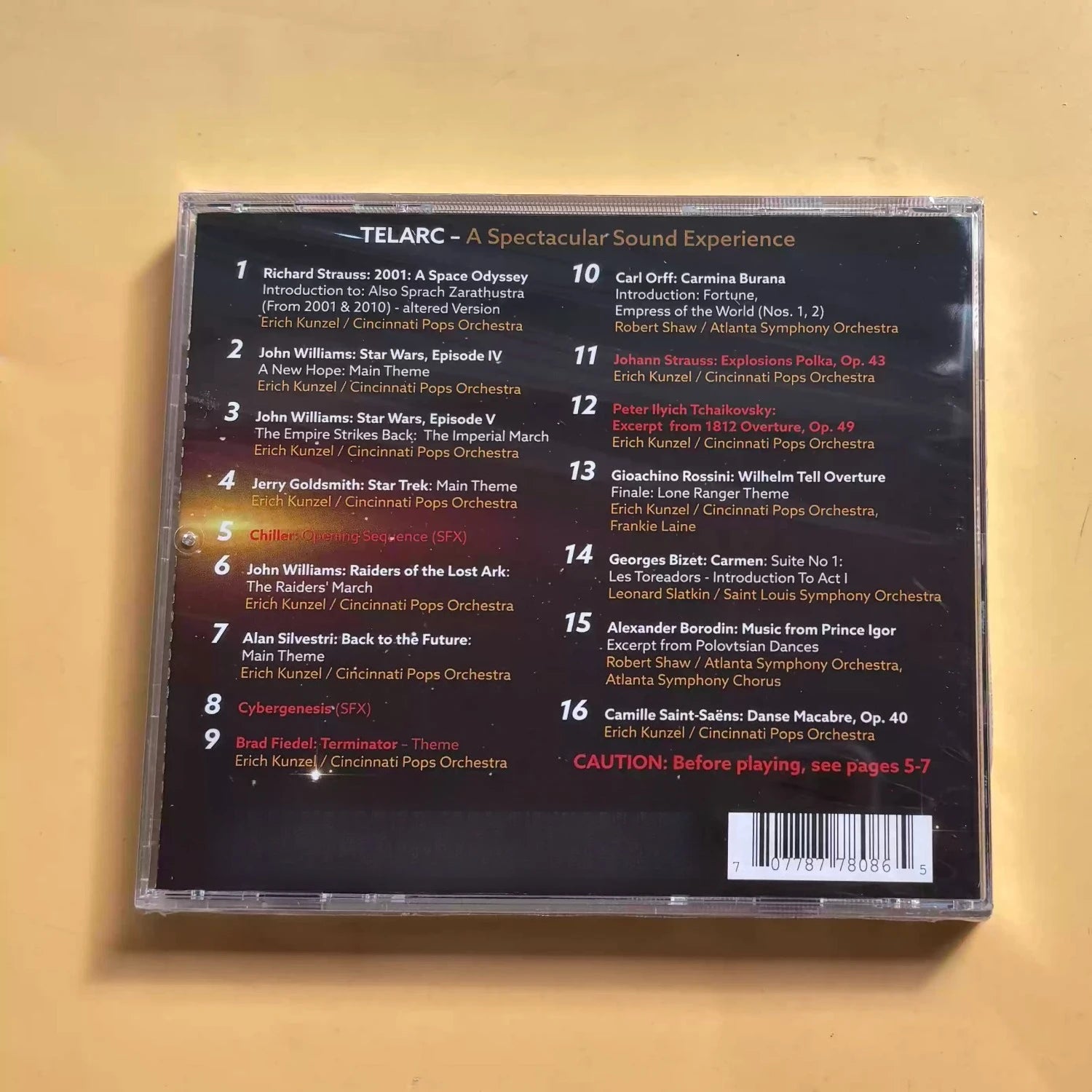 A Spectacular Sound Experience Vol.1+Vol.2 Set, Set or Single Available，Featuring Telarc 24K Gold CD Inakustik UHQ-CD Editions Qme