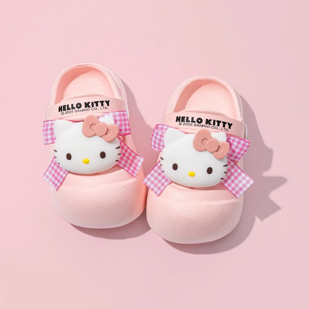 Hello Kitty Kuromi Slippers Student-Style Perforated Sandals Non-Slip Beach and Indoor Round-Toe Sandals Qme 4 200mm