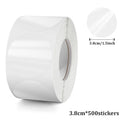 300-1000 Stickers Crystal Clear Transparent 1"/1.5" Round PVC Stickers, Envelope TabSealer And Retail Package Clear Seal Labels Qme 3.8cm 500 pcs