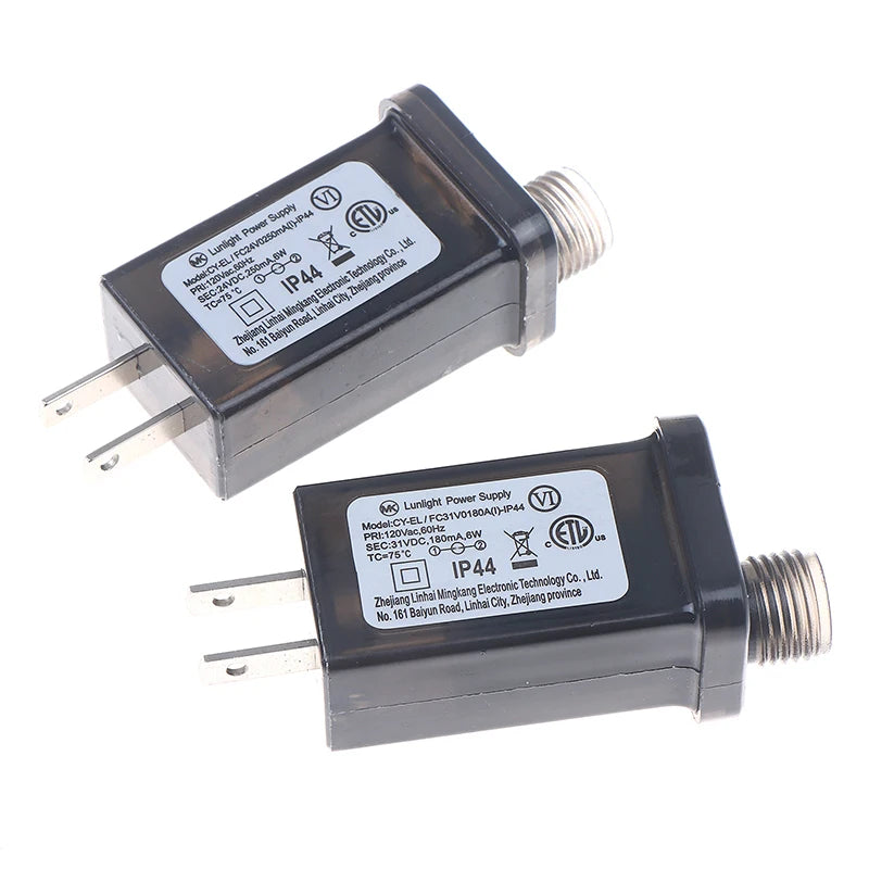EU US UK Plug AC 220V 110V To 31VDC 6W 24V 5V Transformer Plug Power Supply IP44 8Modes LED Lamp Driver Switch Adapter Qme