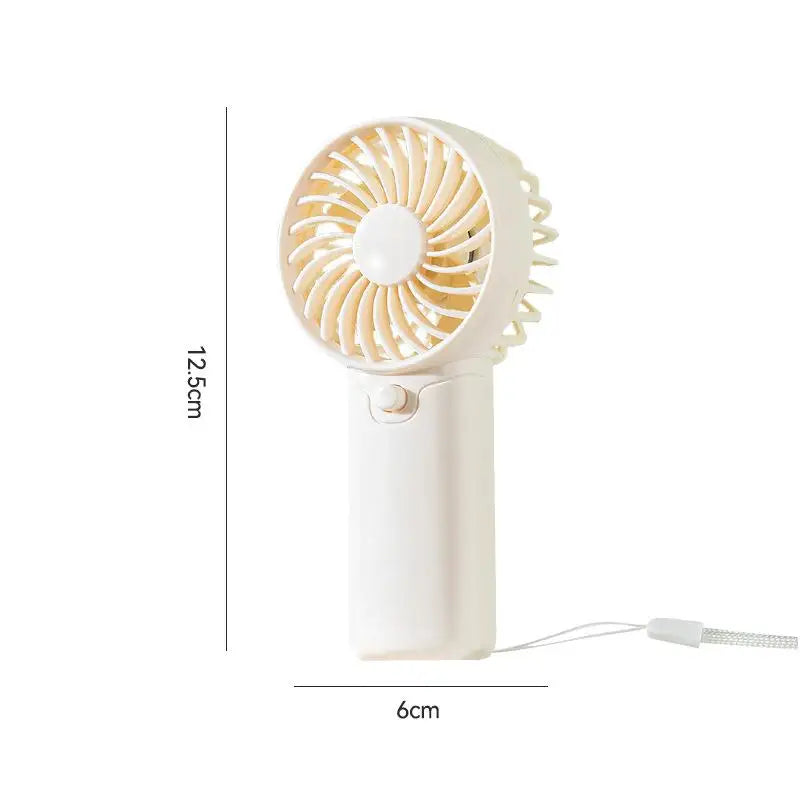 Portable Handheld Mini Fan Foldable Neck Hanging Fans 5 Speed USB Qme one size B3