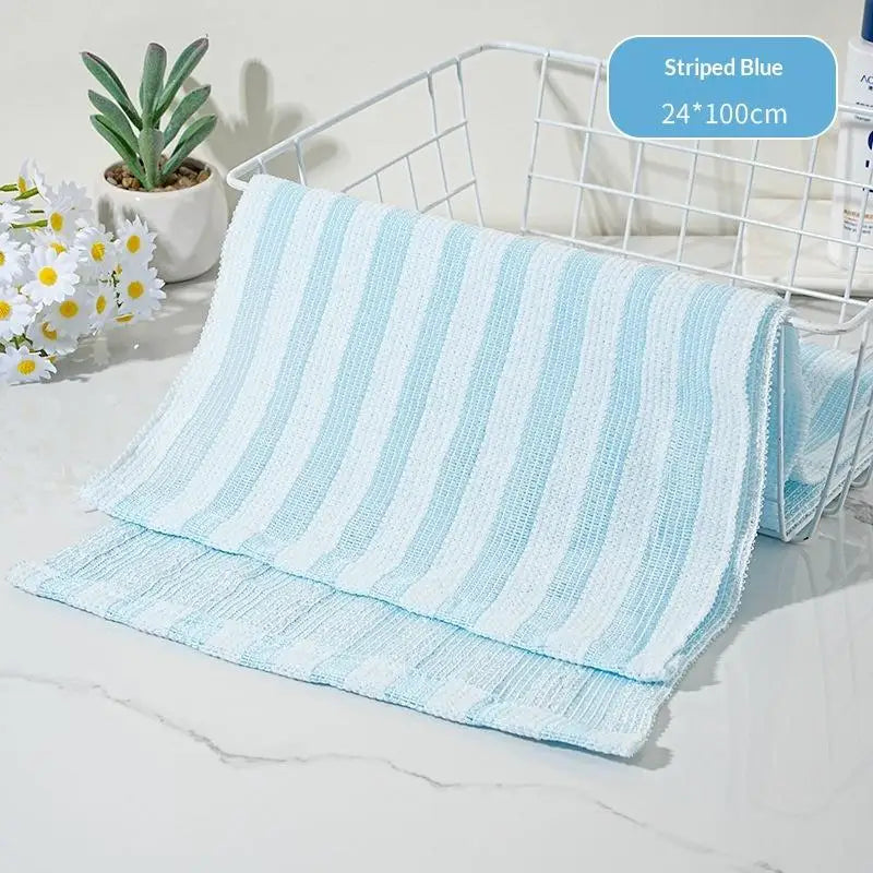 Ultra-long Exfoliating Back Towel Silver Ions Multifunctional Shower Qme A4