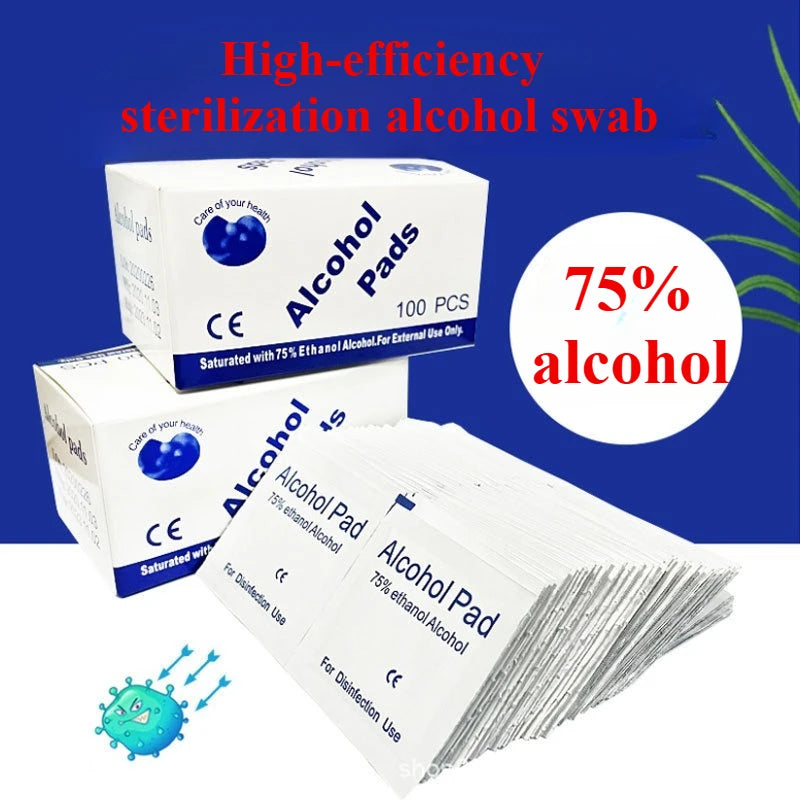 Disposable disinfection car interior cleaning wound treatment essential for home, 75% alcohol disinfection cotton paper Qme