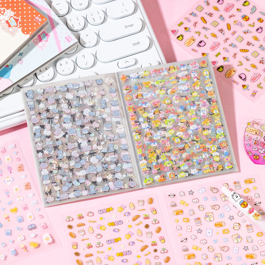 32 Pcs Kawaii Cartoon food shapes Sticker Book Cute Decorative Romantic Handbook Scrapbook Stickers Korean Stationery Supplies Qme