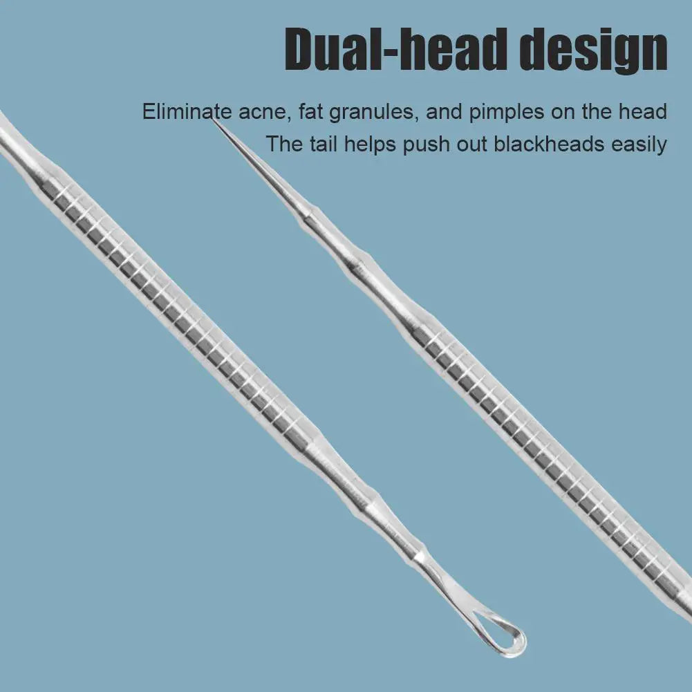Pimple Extractor Acne Needle Tool Blackhead Comedone Removal Popper Qme