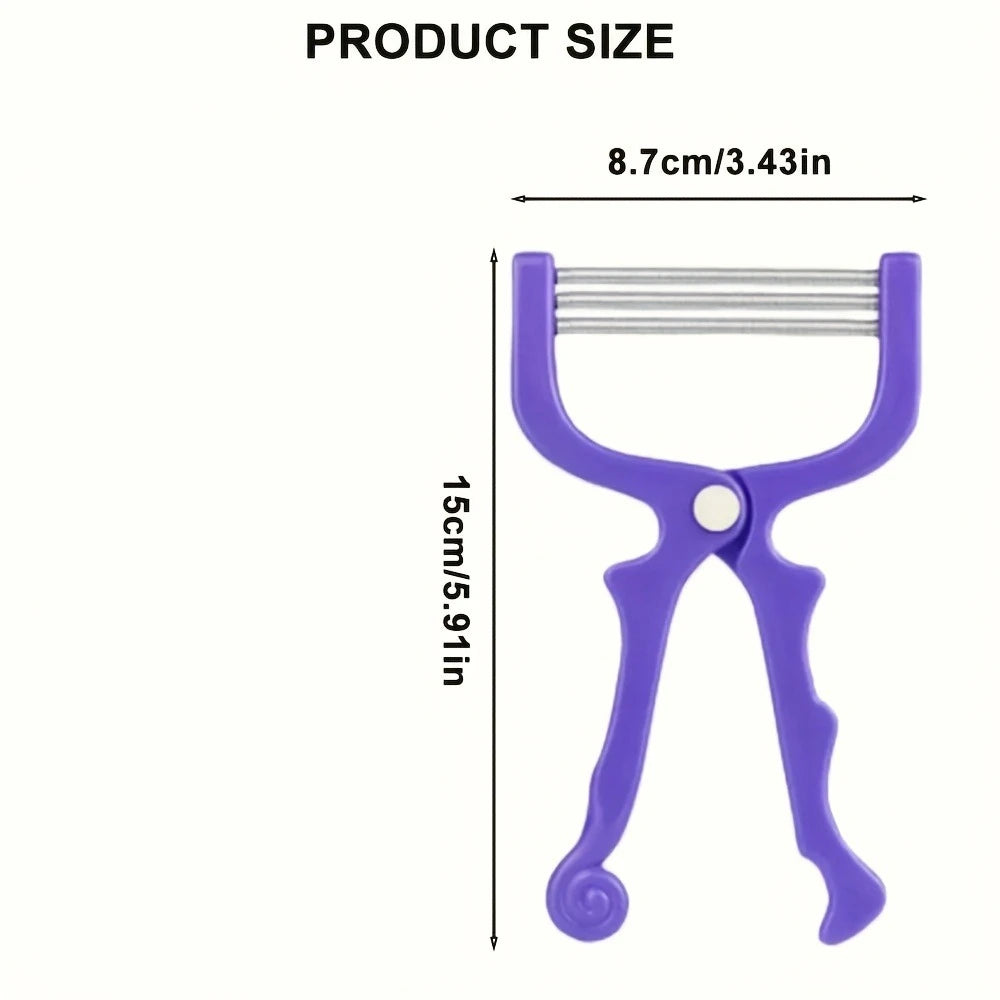 Portable Manual Hair Spring Remover for Women, Suitable for Face, Chin, Cheeks, Beard, Upper Lip - Facial Hair Remover Tool Qme