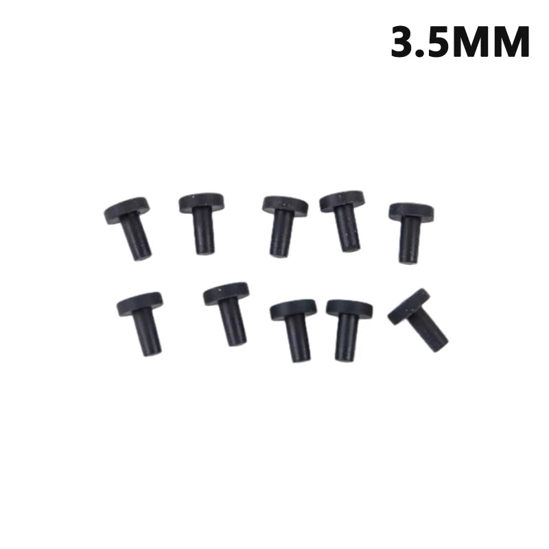 10Pcs Solid Rubber Hole Caps 3-12mm High Temperature Resistance Seal Hole Plugs Qme 3.5mm