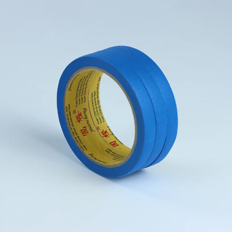 1.2cm Blue Painter Masking Tape For Painting Edges Trim Wall Ceiling Finishing Clean Trim Edge Painter's Tape Residue Free Qme 3Roll-Blue 20M 12mm