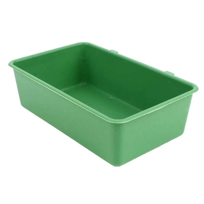 Small Plastic Bird Bath Tub Parrot Shower Bathtub Bird Food Bowl for Feeders. Qme