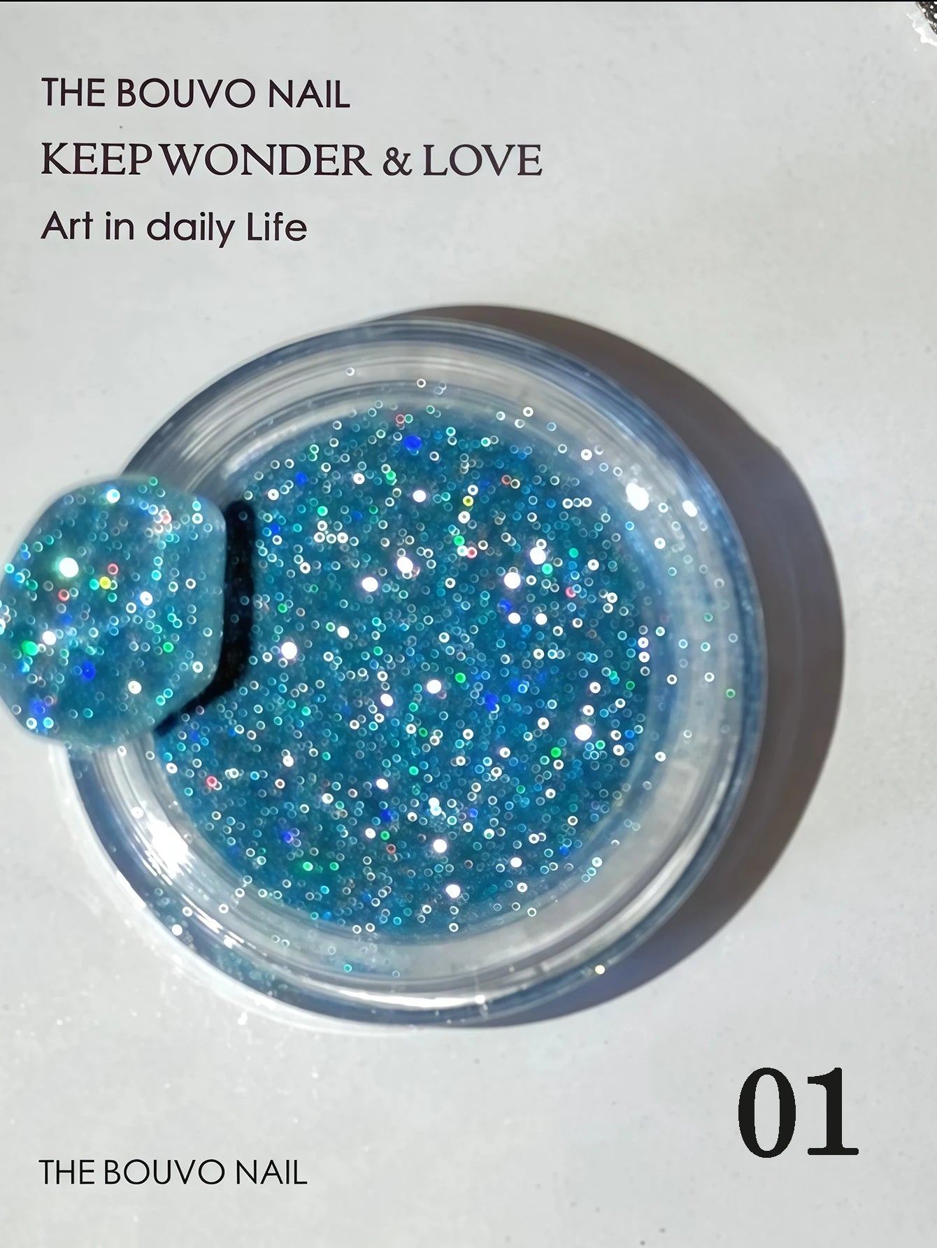 1 8-piece Y2K Colorful Glitter Nail Powder Sparkling Diamond Laser Qme 01