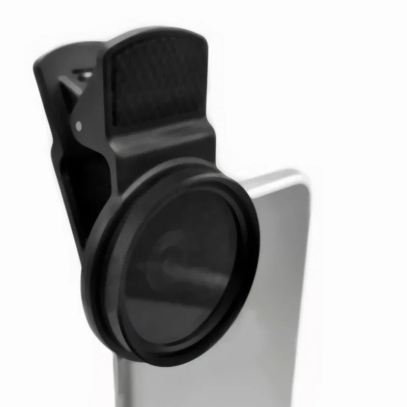 Universal Clip Portable Professional Phone Polarizer Wide Angle Lens Qme