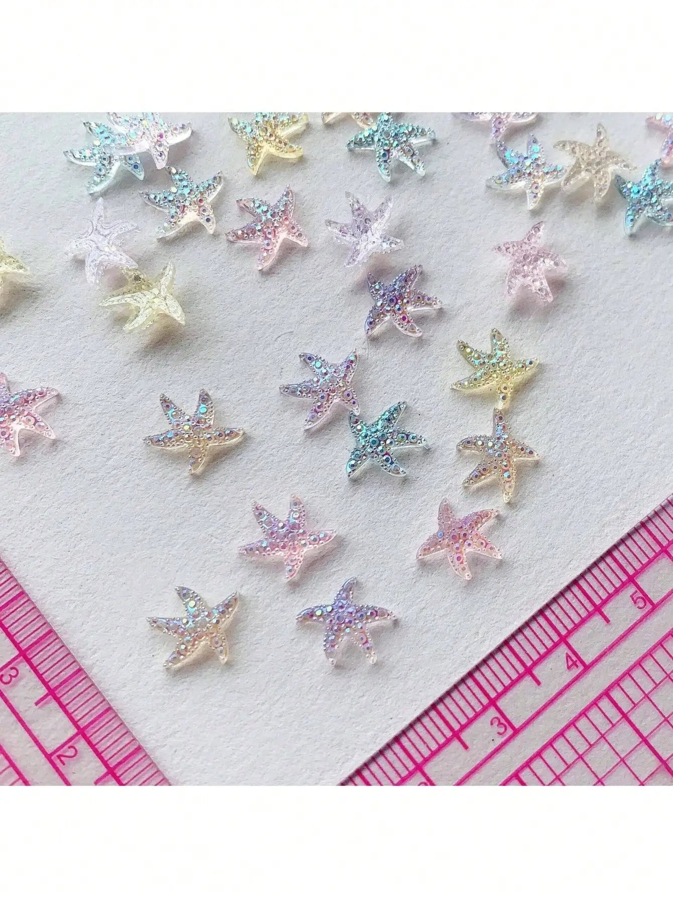 Summer Blue Ocean Elements Sea Star Shell 3D Nail Art Decoration Qme 200pcs