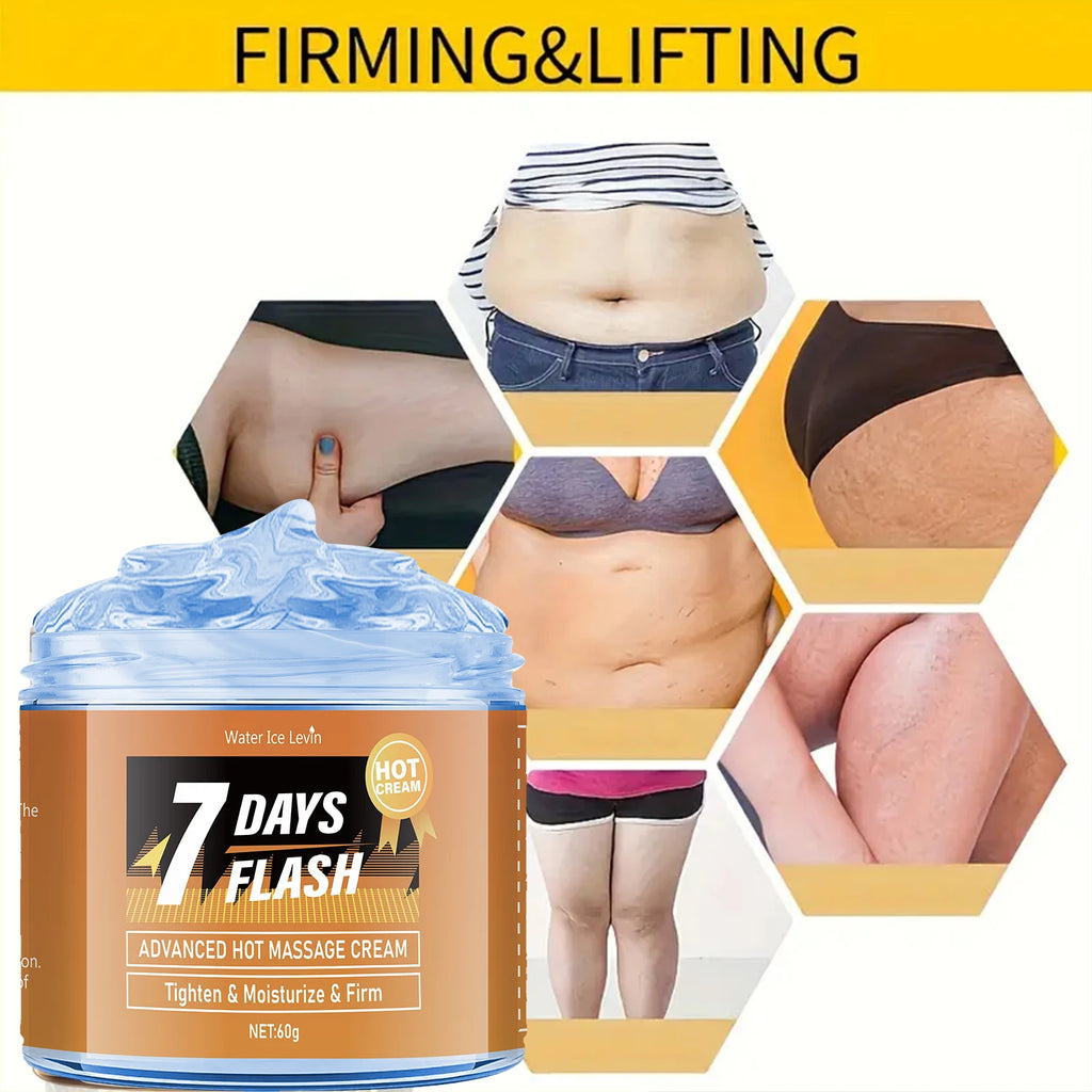 Full Body Fitness Massage Cream, Hot Compress to Tighten Abdominal Muscles Qme