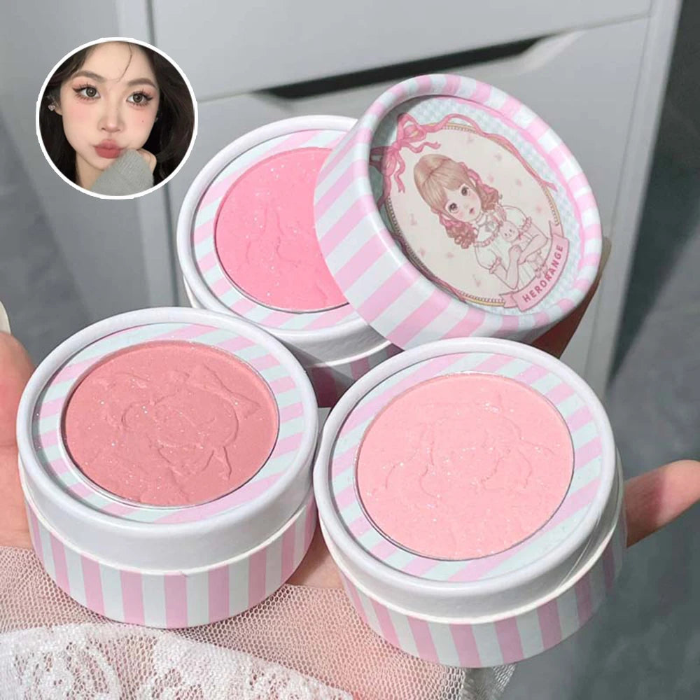 HERORANGE Sweet Wild Pleasing Face Relief Blush Whitening Powdery Qme