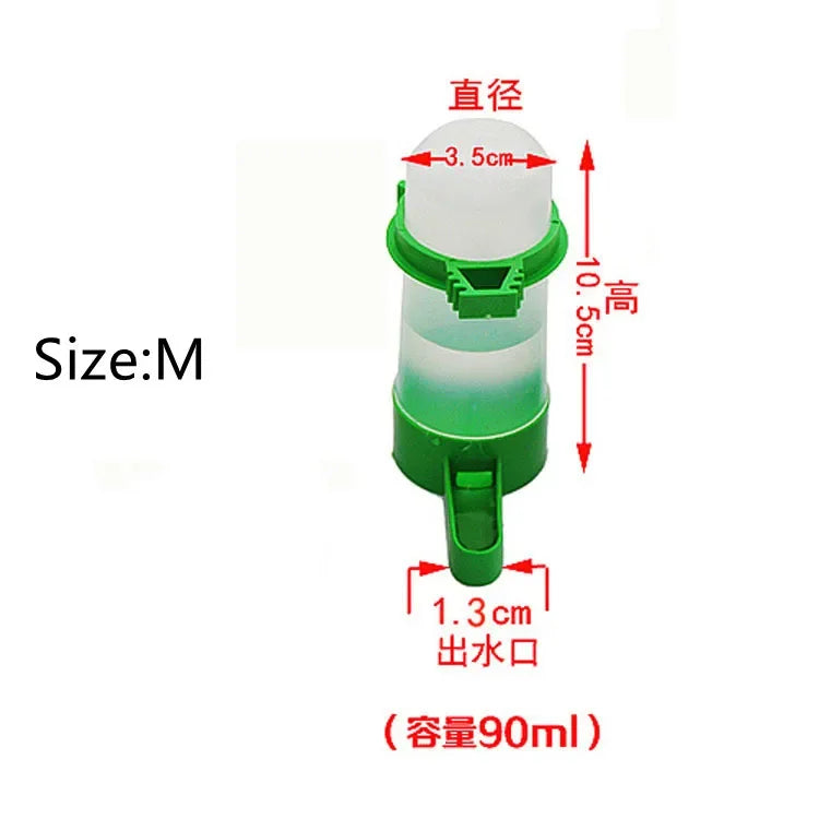4Pcs/Lot Bird Feeder Waterer Drinker Pet Clip For Bird Feeder Parrot Pet Water Dispenser Agricultural Equipment(size:M/L) Qme 4pcs M