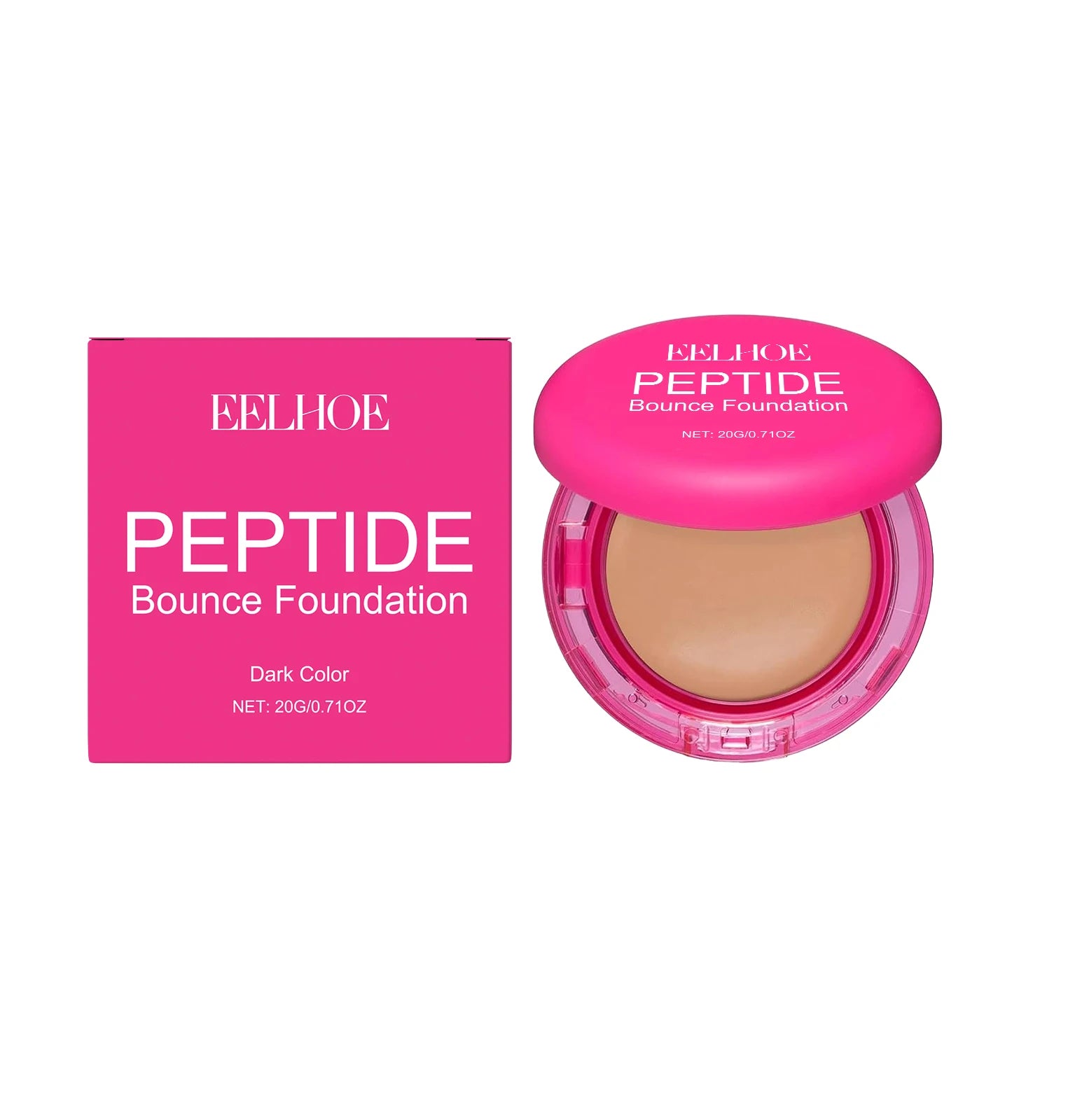 Peptide Bounce Balm Foundation Lasting Full Coverage Concealer Covers Spot Blemishes Brightening Oil Control Makeup Base Cream Qme Dark Skin