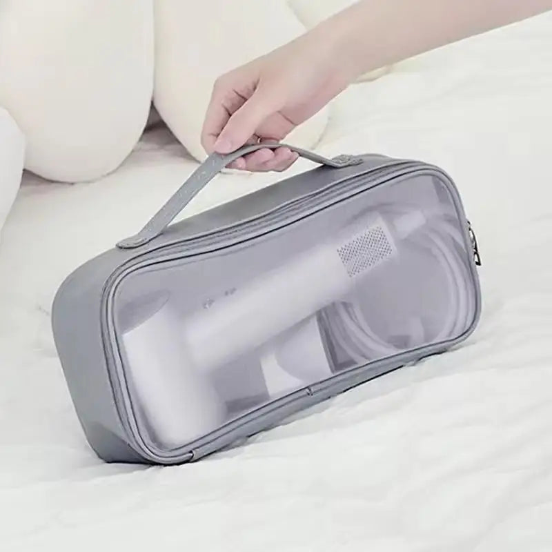 Straightener Storage Case Clear Window Bag Portable Travel Hair Dryer Qme