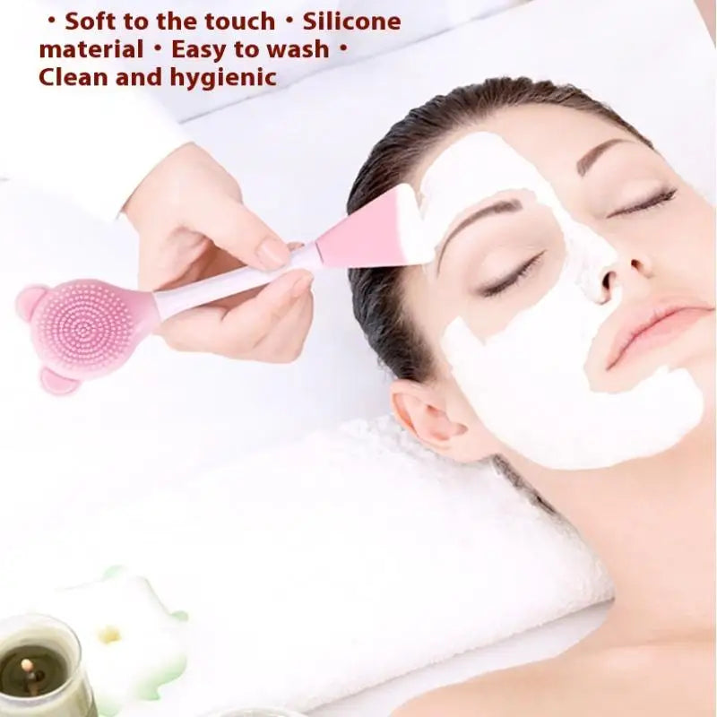 Face Mask Mixing Bowl DIY Facemask Tool Facial Stick Spatula Silicone Qme
