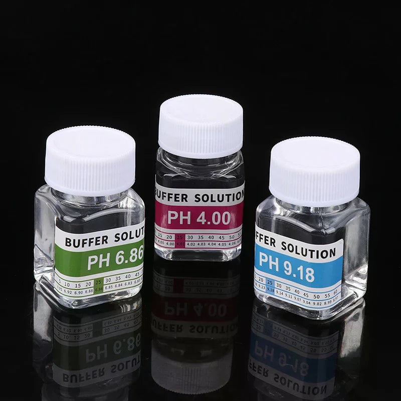 Reusable 50 Ml Bottles Of PH 4.00 6.86 9.18 Calibration Solution PH Solution Buffer PH Meter Buffer Solution Meter Calibration Qme
