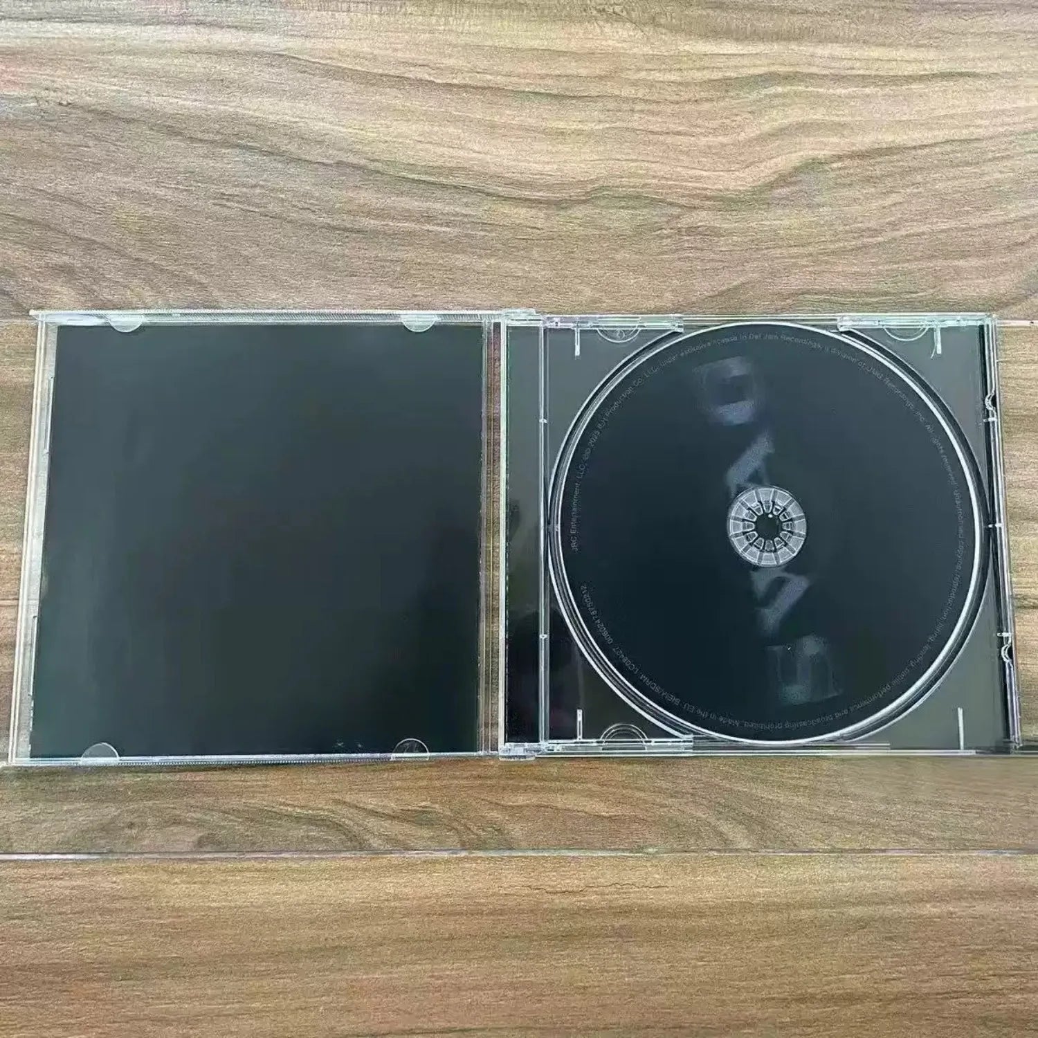 Modern Urban Hip Hop Rhythm Music Audio Disc, Minimalist Black Cover Album Disc Playback for Music Fans Collection Qme