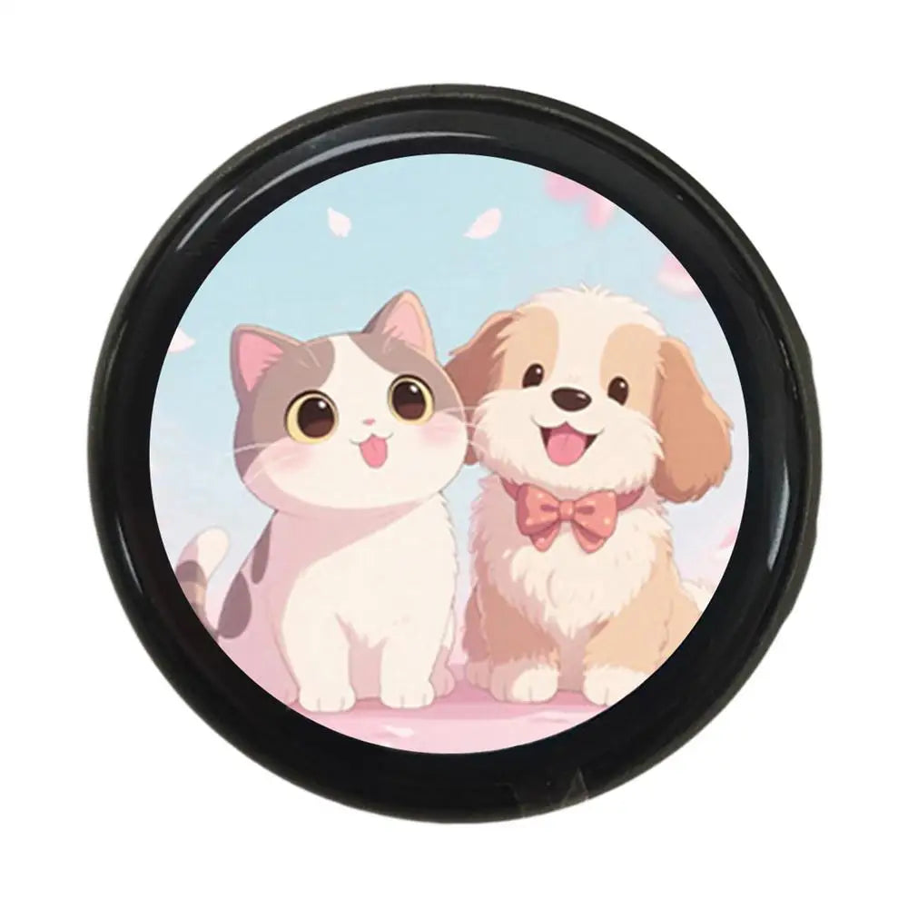 Digital Badge 1.7inch HD Pixel Screen Cute Name Tag 600mAh Electronic Anime Pins 18H Battery for Fans Photo Video Service Qme Gray
