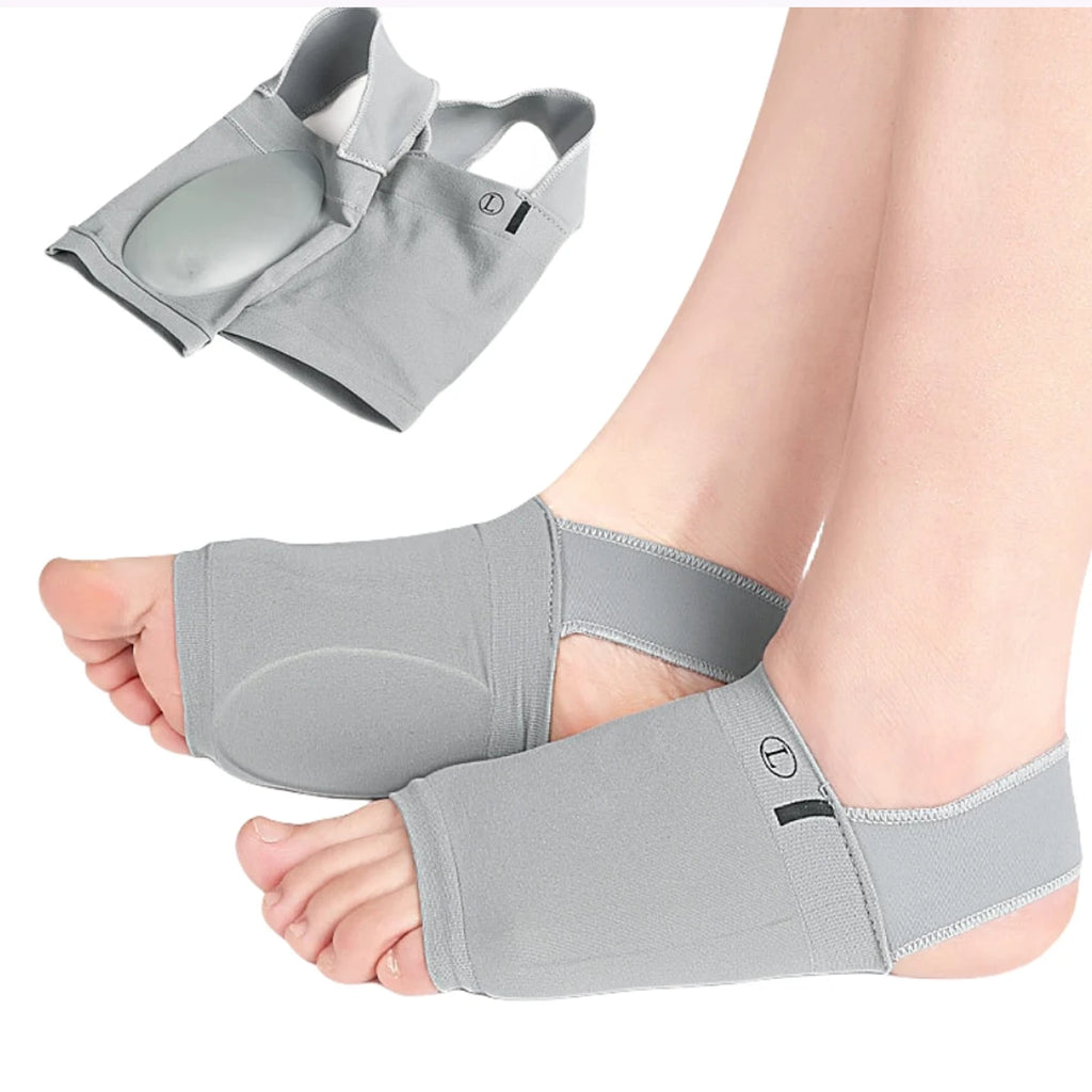 1 Pair Arch Support Socks Elastic Strap Heel Orthopaedic Pads Qme