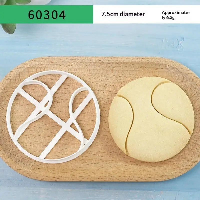 Sports Cookie Cutter Set: Football, Rugby, Basketball Shapes for Birthday Cake, Cupcake Decorations & Themed Baking Fun Qme D