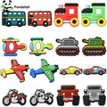 PandaHall 16Pcs Vehicle Car Silicone Focal Beads Cute Truck Helicopter Airplane Motorcycle Spacer Beads for DIY Jewelry Making Qme Default Title