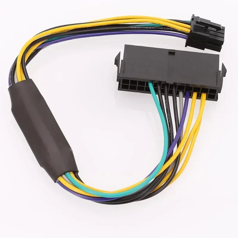 12 Inch 0.3m ATX PSU Power Adapter 24 Pin To 8 Pin Cable Compatible with DELL Optiplex 3020 7020 9020 Precision T1700 Qme 1pc