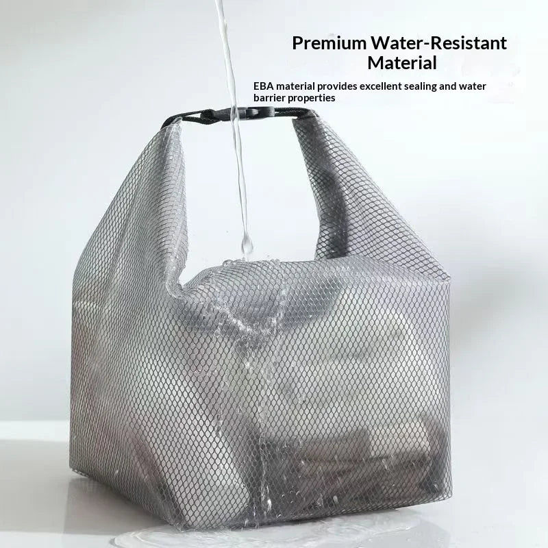 Waterproof Storage Bag, Fitness Clothing, Swimming Bathroom, Large Capacity Drawstring, Outdoor Toiletries Bag Qme