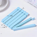 10Pcs Food Bag Sealing Clips Plastic Bag Colorful Sealing Clips For Kitchen Snack Coffee Potato Chip Food Storage Bag Qme Blue