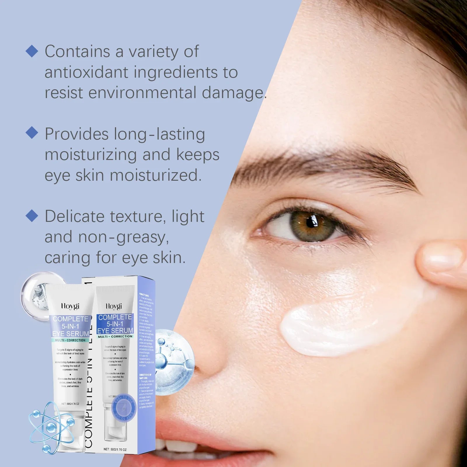Collagen 5 IN 1 Firming Eye Cream Removes Dark Circles Eye Bag Firming Lifting Fade Fine Lines Improve Skin Retinol Eye Cream Qme