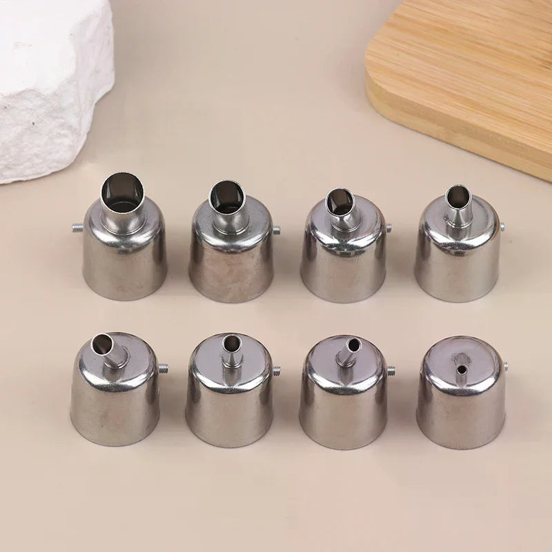 850 3/4/5/6/7/8/10/12MM Hot Air Nozzle 45 Degree Curved Angle Welding Nozzle For 850 Series Hot Air Rework Station Accessories Qme