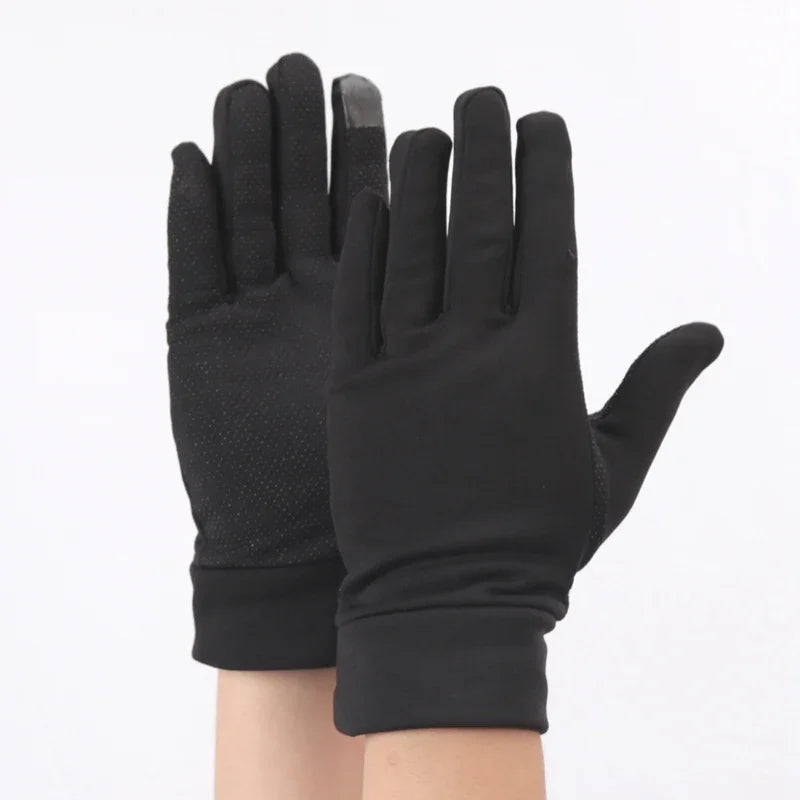 Women Men Elastic Gloves Driving Cycling Winter Outdoor Sports Qme