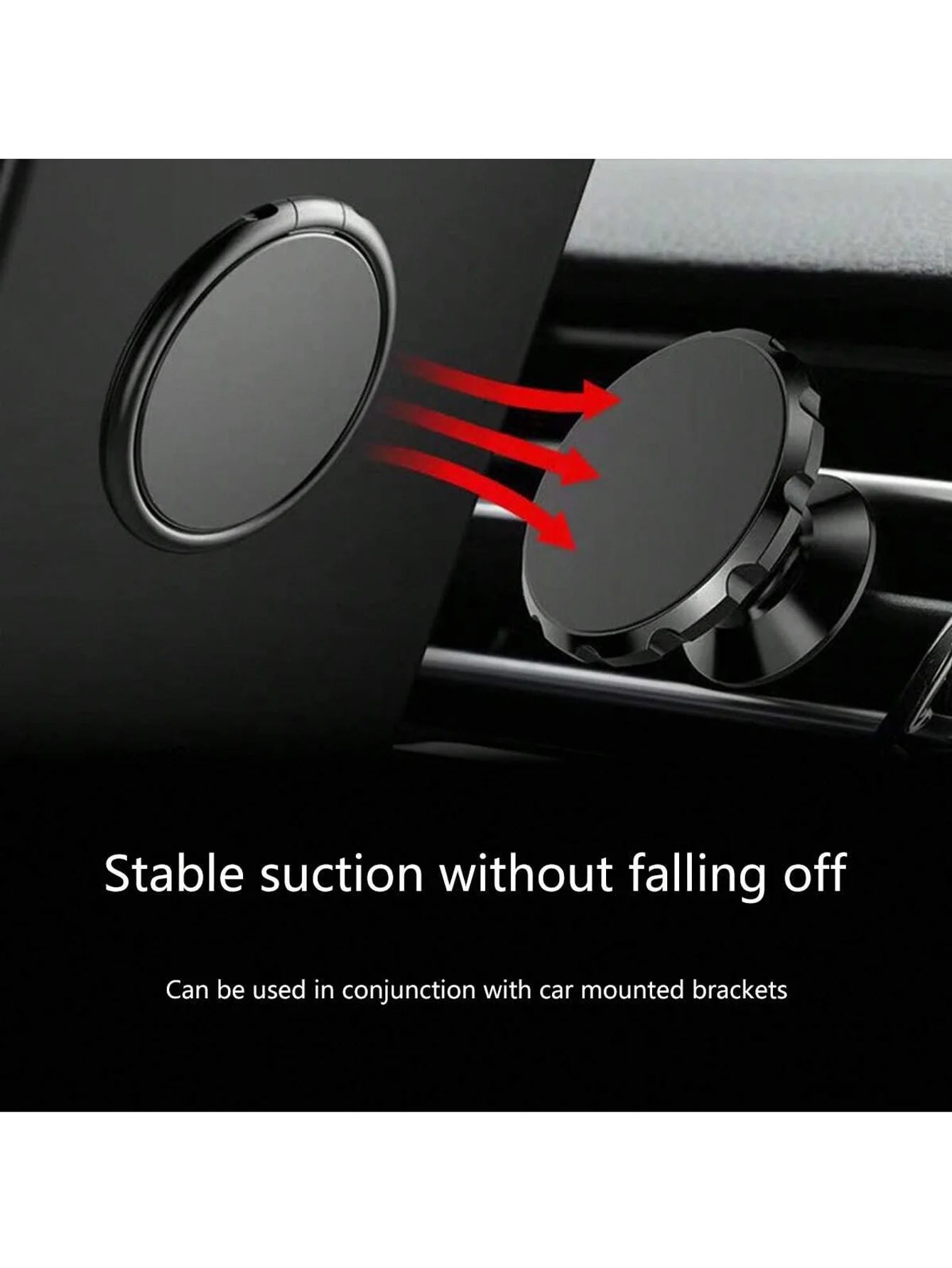 Can Rotate 360 Degrees 1 Rotating Circular Magnetic Metal Ring Buckle Qme