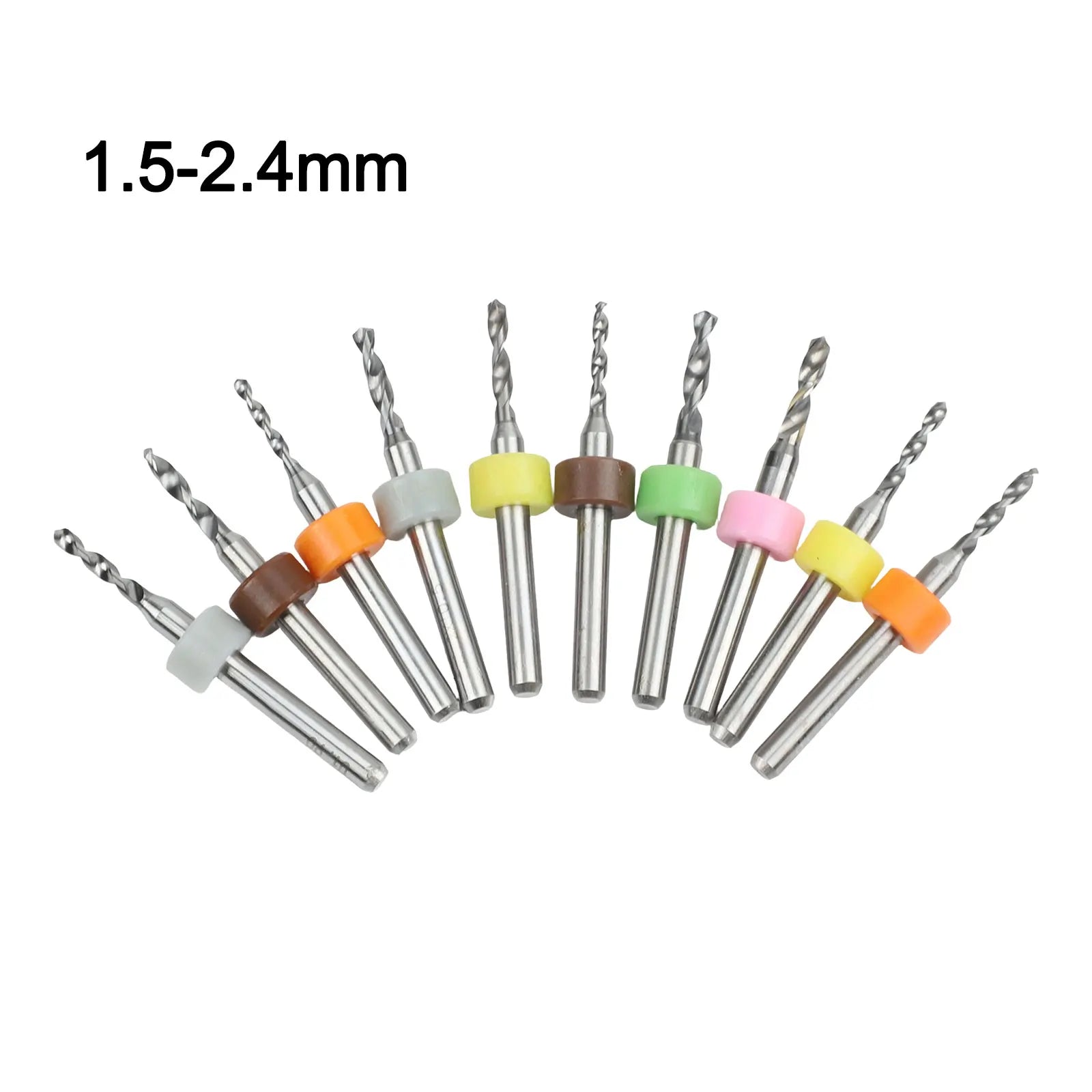 10pcs / Set Drill Bits Coated PCB Milling Cutters Circuit Board Carving Knives Steel Power Tool Accessories Workshop Equipment Qme Default Title