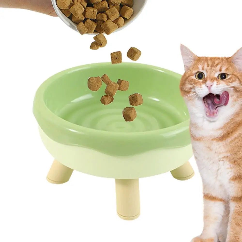 Tilted Elevated Bowl Donut Design Cat Bowls Food Water L Stress Qme green China Mainland